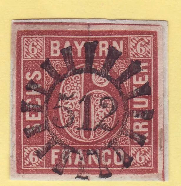 ## AD Bayern 4 , Stempel 512 SCHNAITENBACH o. TANN , ideal , LUXUS , SELTEN ##