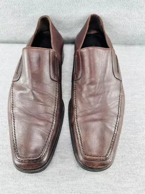 BRUNO MAGLI - Men Dress Shoes Size 10.5 M Brown Leather HAND MADE IN ...