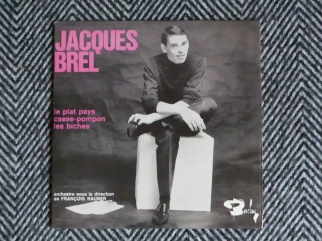 JACQUES BREL - Le plat pays / Casse-pompon / Les biches - CD single