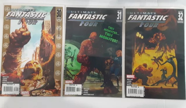 Ultimate Fantastic Four LOT of (3) Suydam Variant Zombies Edition Marvel Comics