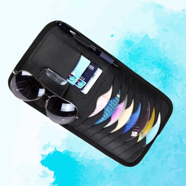 Support de rangement pour CD de voiture pare-soleil pour voiture Porte-lunettes