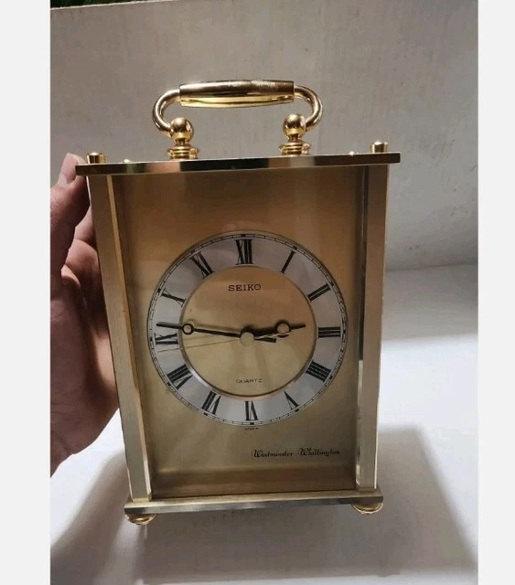 VINTAGE SEIKO QUARTZ WestminsterWhittington Chime Mantel Clock, Qf142G