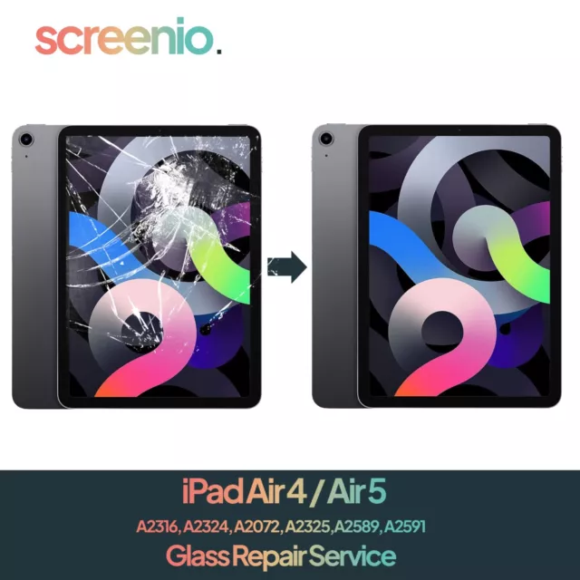 iPad Air 4 2020/Air 5 2022 LCD  Cracked Glass Screen Repair Replacement Service