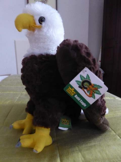 BALD EAGLE PLUSH Soft Toy, Cuddlekins Wild Republic Toys, 30cm Tall