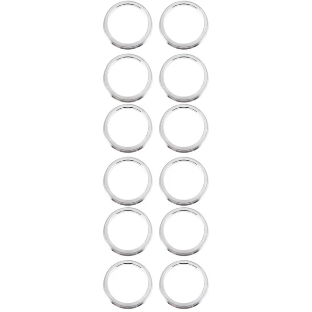 12 piezas de anillo de cubo centric decoraciones de automóviles estética exterior cuello de buje verca metálica