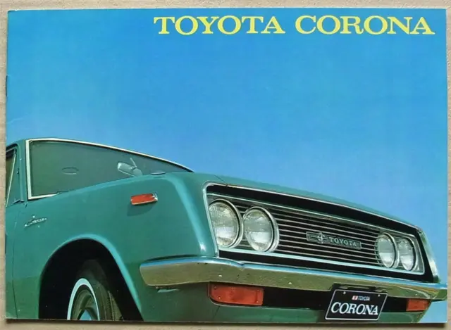 TOYOTA CORONA Mk II Car Sales Brochure c1970 #77420
