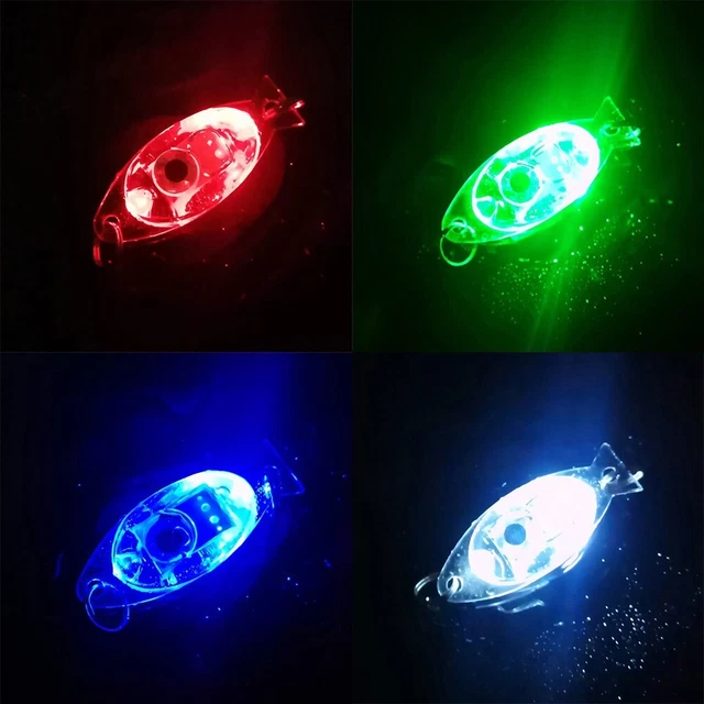 LED-Lampe Angelköder Licht Hell Knopfbatterie Krawatte Kreaturen Leicht