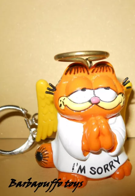 GARFIELD da BARBAPUFFO--GARFIELD PORTACHIAVI KEYCHAIN"I'M SORRY"  BULLYLAND