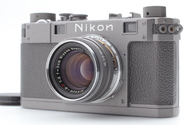 RARE METALLIC GRAY [Top MINT] Nikon S Rangefinder 35mm Camera 5cm