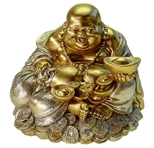 Kremers Schatzkiste Grande salvadanaio a forma di Buddha portafortuna 18 (G0v)