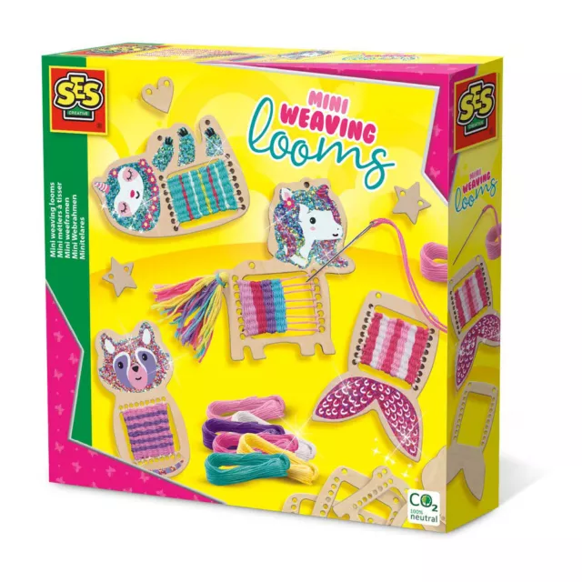 SES CREATIVE Children's Mini Weaving Looms Set | New