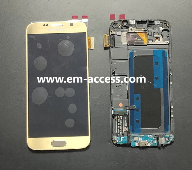 ECRAN SAMSUNG S6 SM-G920F VITRE TACTILE LCD ORIGINAL AMOLED avec CHASSIS