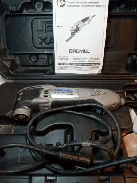 Dremel MM40-DR-RT Multi Max Quick Lock 120v w accessories box and manual
