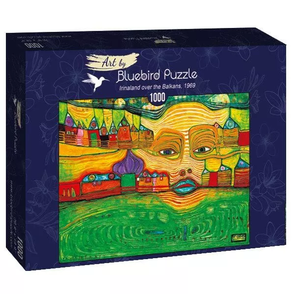 Puzzle 1000 Piezas Bluebird 60063 Irinaland Sobre Los Balcanes De Hundertwasser