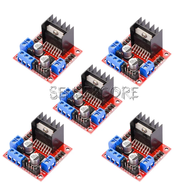 DUAL H BRIDGE L298N DC Scheda Controller Driver Motore Passo-passo - Foto 9