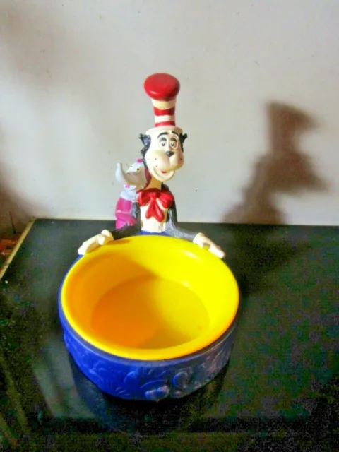 Dr Seuss Vintage 1997 figure Bowl Dish Cat Hat Wubbulous World of Henson