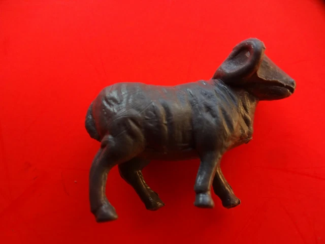 Decorazione natalizia statua presepe ""Capro di pecora grigio