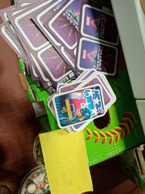 gros Lot  +220 cartes Marvel Révèle Ton Pouvoir collection album Leclerc 2021