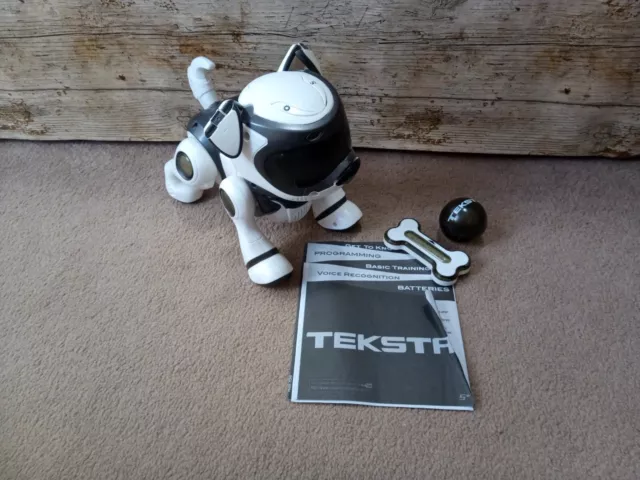 TEKSTA 360 PINK PURPLE Robot Puppy Dog with Bone Ball Great