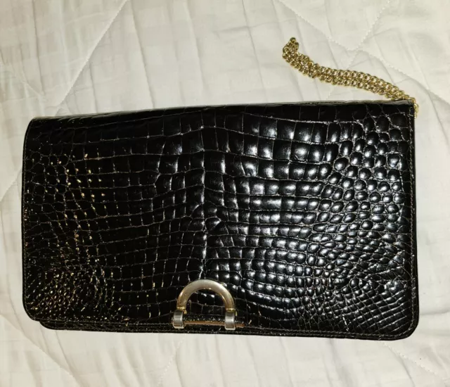 Lanvin Womens Genuine Alligator Skin Handbag Shoulder Bag Genuine !!!! 2