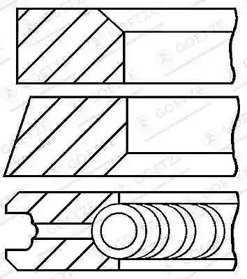 Kolbenringsatz 08-439100-00 GOETZE ENGINE