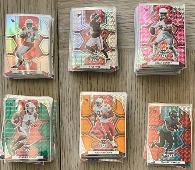 2022 Panini MOSAIC NFL ALL PARALLELS Vet & RC Silver Green Orange Pink Red PICK!