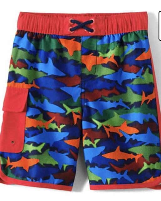 Pantaloncini Da Nuoto Shark Lands End Nuovi Con Etichette Ragazzi (S) 6 Anni. Ctrl £20