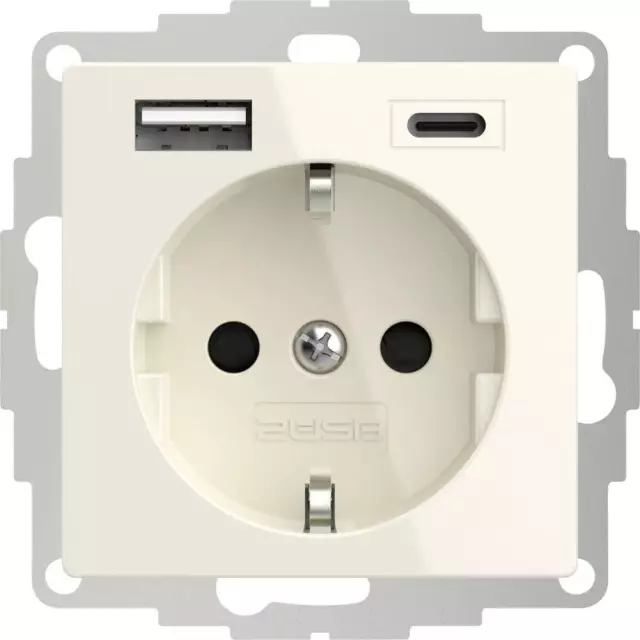2USB 2U-449337 Prise de courant encastrable norme VDE, avec USB, sécurité  enfants IP20 blanc pur, mat - Conrad Electronic France