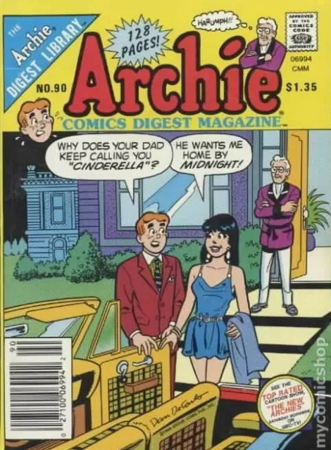 Archie Comics Digest #90 FN 6.0 1988 Stock Image