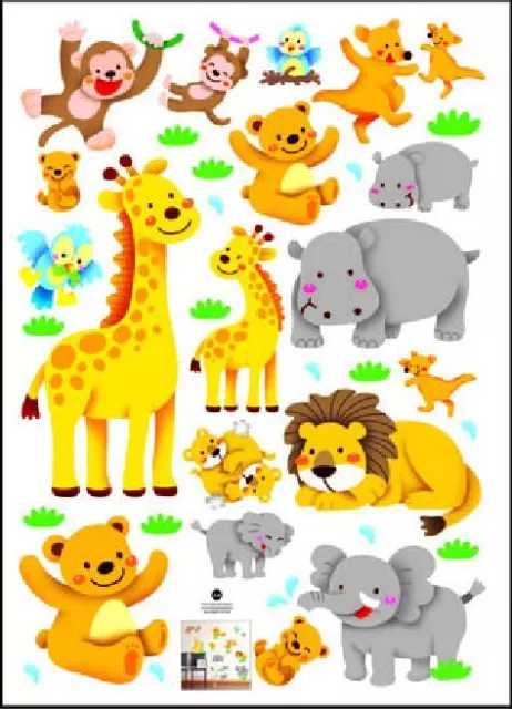 Animal zoo lion I Wall Decor Vinyl Decal Sticker Removable Nursery Kids Baby Art 2