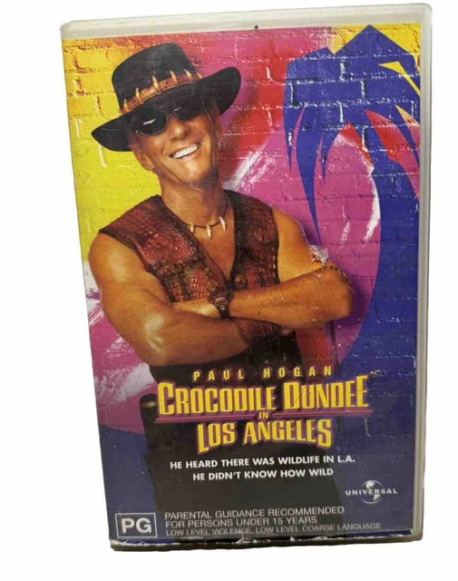 CROCODILE DUNDEE IN Los Angeles (VHS, 2001) Paul Hogan Mike Tyson Free