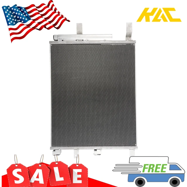 For 2013-2018 Ram 2500 3500 Aluminum AC Condenser Fits 4537 with Receiver Drier
