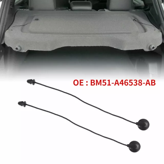 2X Parcel Shelf Tray String Strap Rope Cover Clips For FORD FOCUS MK3 2011-18