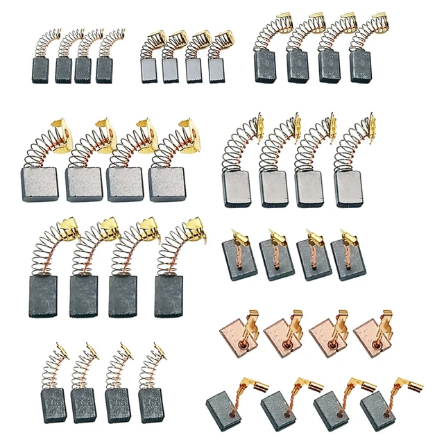 Lot De 10 Paires De Balais Carbone – 13x8x4,8mm – Pour Outillage électroportatif