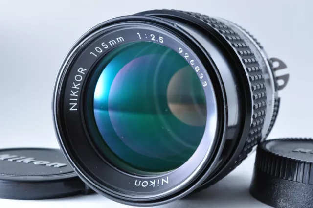 " près De Mint " Nikon Nikkor Ai-S 105mm F/2.5 Téléphoto Mf Prime Lentille Japon