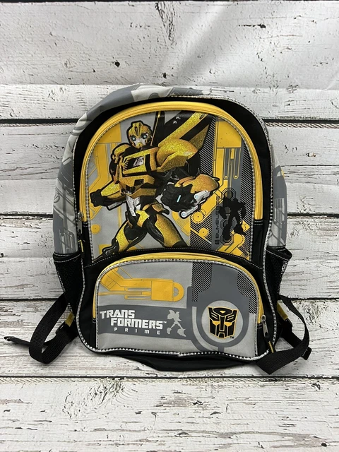 2013 Hasbro Transformers Prime Bumblebee Autobots Kids Youth School Backpack Bag