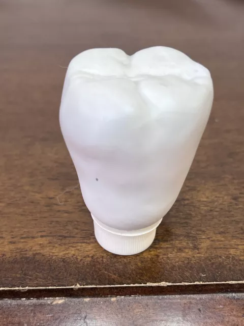 RARE Candy in Novelty Tooth Shaped Container Twist Cap Dentist Office Decor