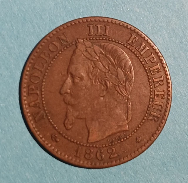 Pièce Commémorative France 1862 Napoléon III Plaqué Or - Souvenir Collectionneur
