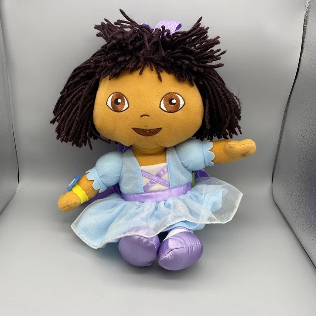 VINTAGE 2006 DORA the Explorer Ballerina Plush Backpack Doll by Nick Jr