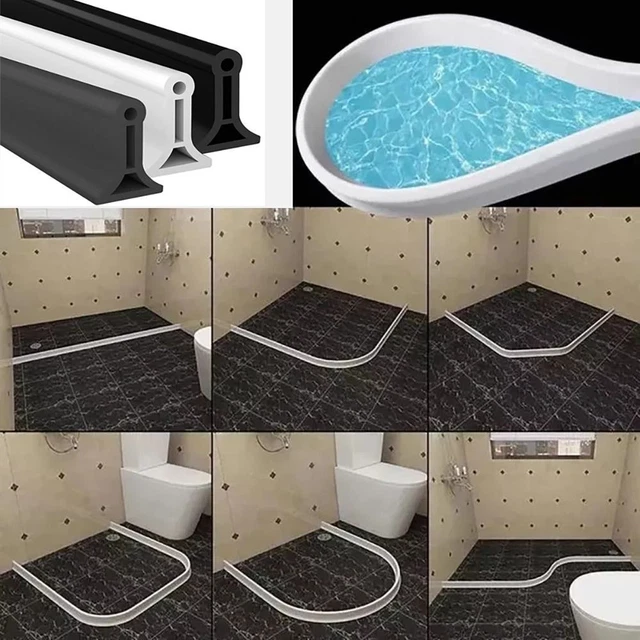 Bendable Water Retaining Strip Water Stopper  Floor Kitchen Toilet