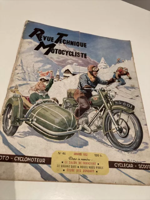 Revue Technique Motocycliste N° 46 1952 Zündapp scooter FEBO Salon Francfort etc