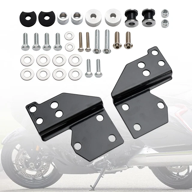 Kit Quincaillerie 4 Points Pour Harley CVO Road King/Glide 2009-2013 - Pour Porte-bagages Et Sissy Bar - Noir