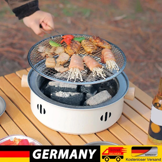 Griglia 3 In 1 A Carbone - Barbecue, Affumicatore E Forno Con