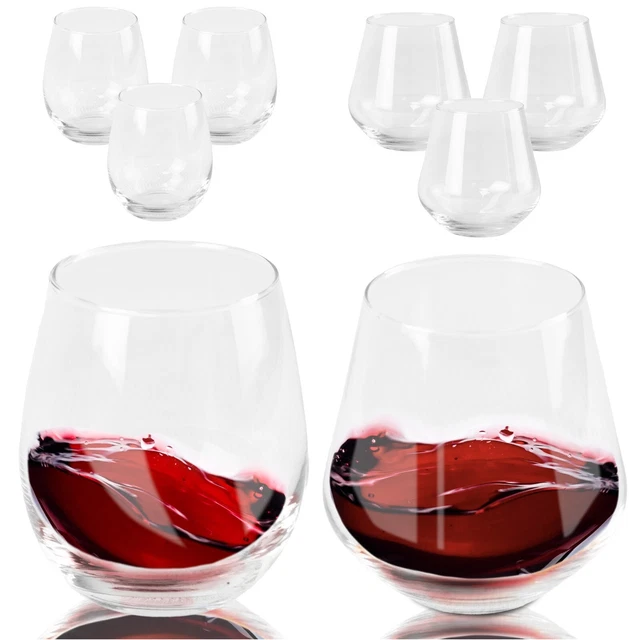 Lot De 4 Verres à Jus Vintage – Rayures Dorées – Verre – Hauteur 13,5 Cm – Très Bon état