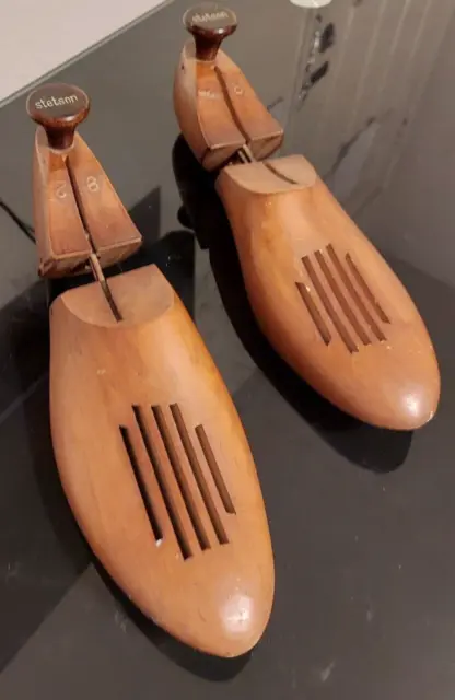 Vintage Set of Stetson Shoe Trees Wooden Shoe Stretcher