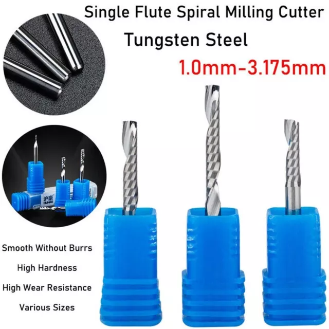 Smooth Chip Removal Single Edge Spiral Milling Cutter Flawless Cutting
