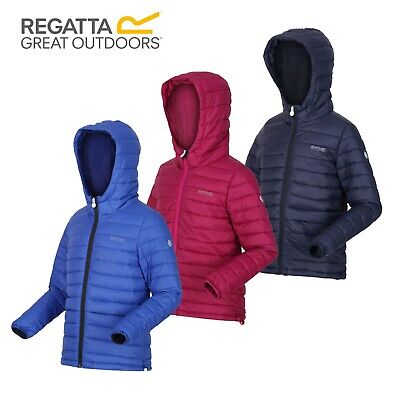 Regatta Bagley Kids Boys Girls School Hooded Quilted Puffer Puffa Jacket RPP £50
