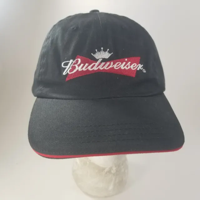 Budweiser Hat King Of Beers Crown Logo Adjustable Baseball Cap Strapback