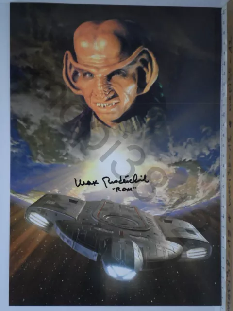 Autografo * Star Trek DS9 * Max Grodénchik come Ferengi Roma * originale