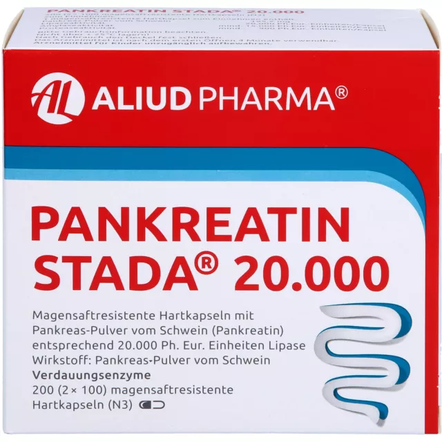 PANKREATIN STADA 20.000 Hartkapseln Verdauungsenzyme, 200 St. Kapseln 11101827